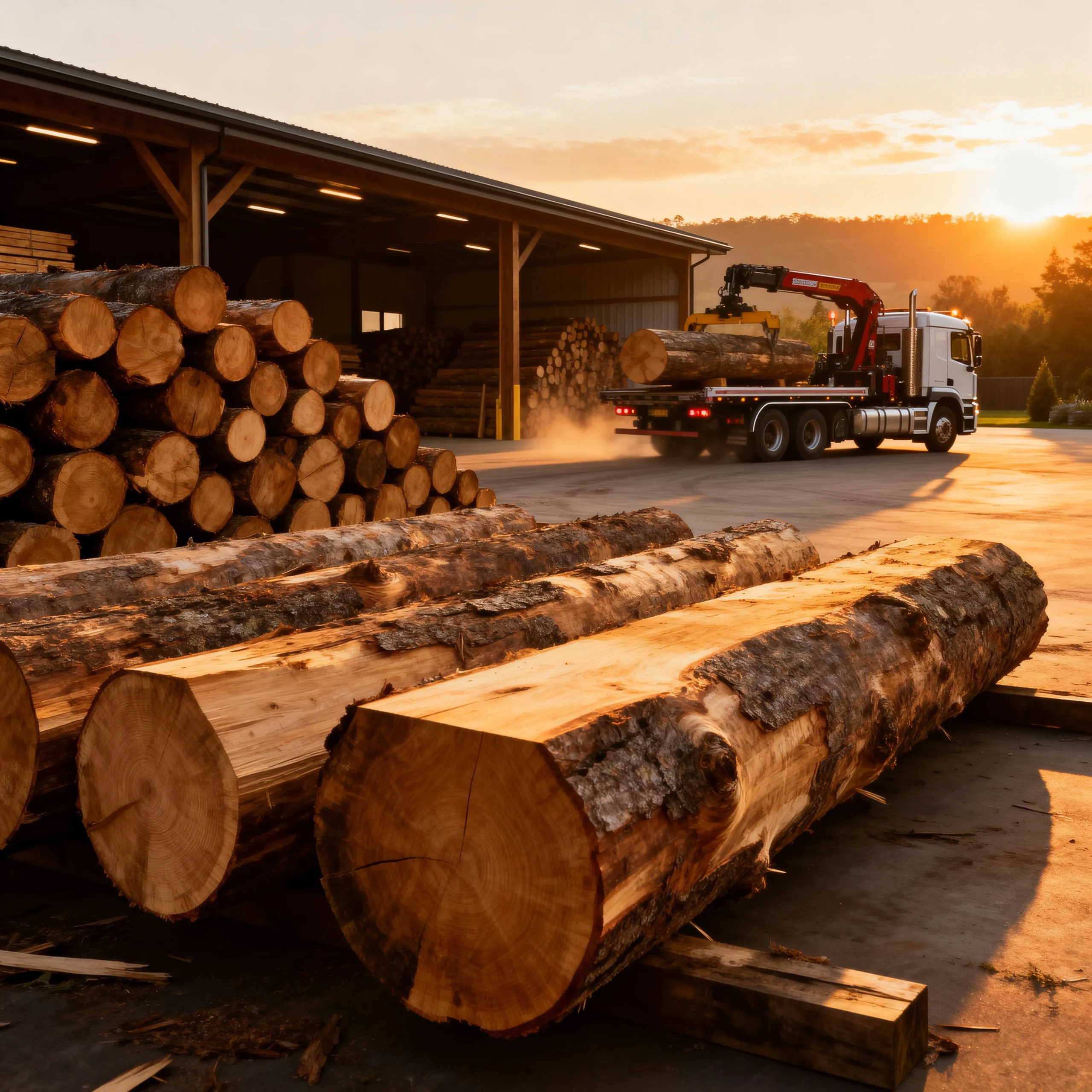UNIBOIS Stammholz Lagerung
